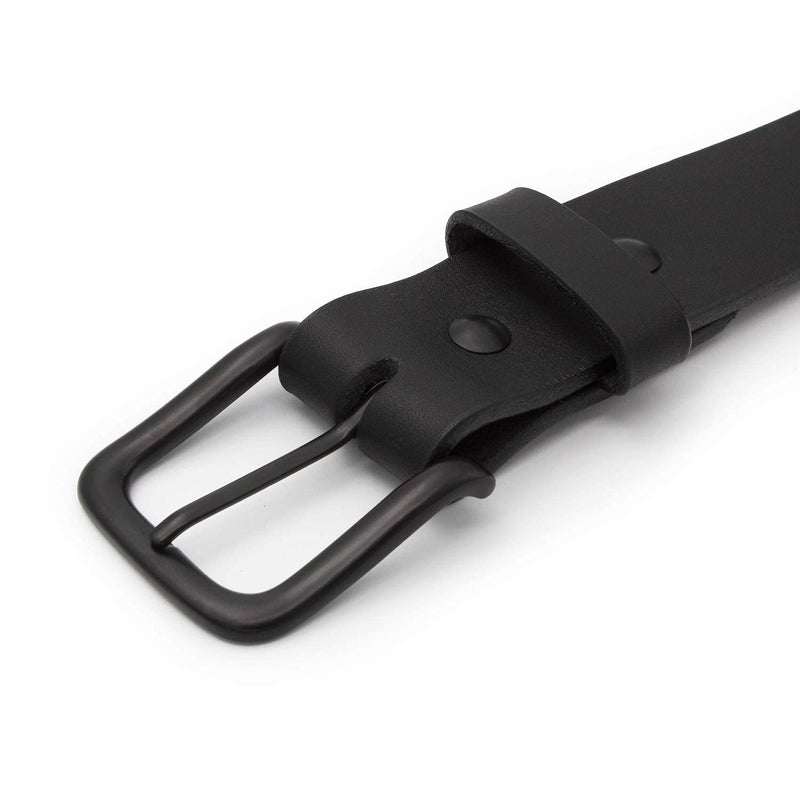 Main Street Forge The Huntsman - Full Grain Leather Black Belt - Made in USA - Men's Leather Belt - Image 4